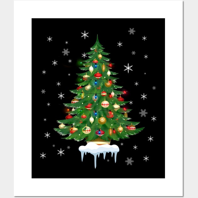 Funny Christmas Tree Gifts for Men Women Boys Girls Wall Art by Antoniusvermeu